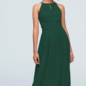 Plus Sized Juniper High-Neck Chiffon Bridesmaid Dress by David's Bridal